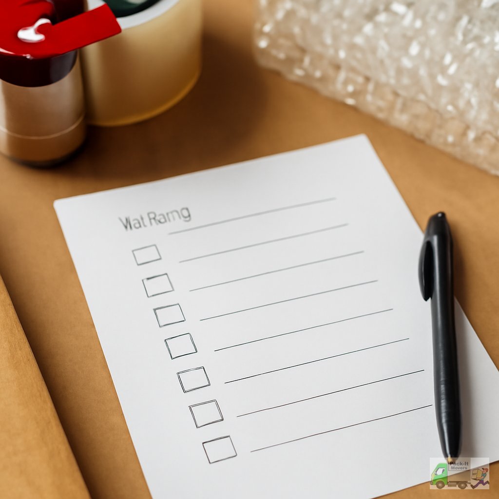 Professional moving checklist for a smooth transition in Cypress